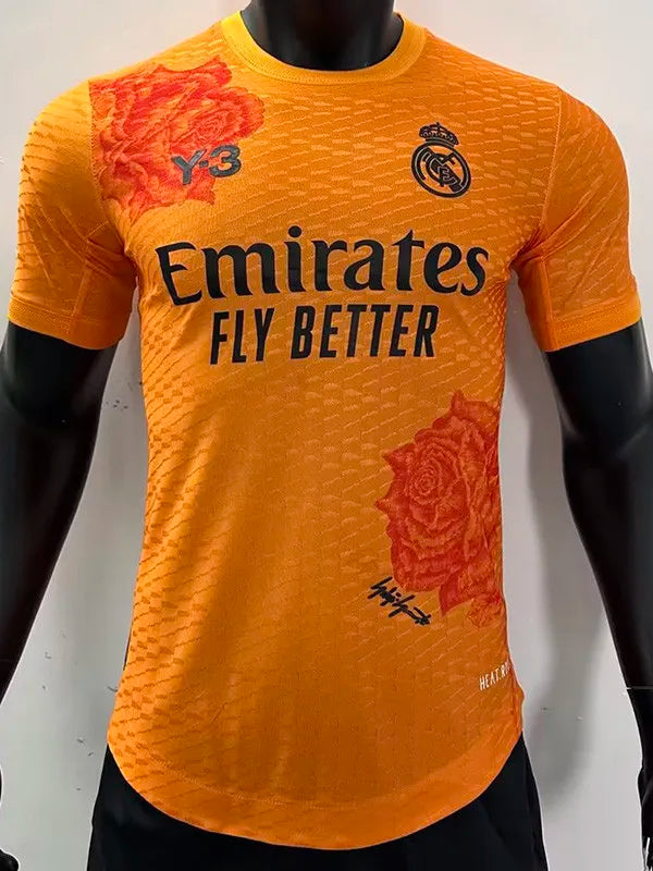 Maillot de football RMA Y-3 orange version joueur