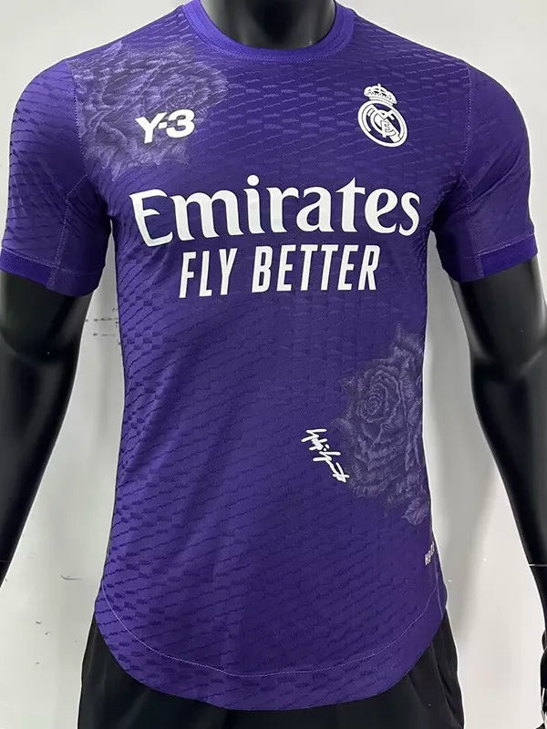 Maillot de football RMA Y-3 violet version joueur